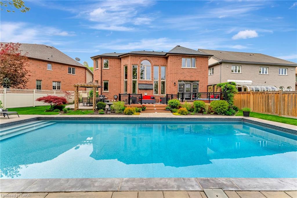 46 Orr Crescent, Stoney Creek, ON - Outdoor With In Ground Pool With Backyard
