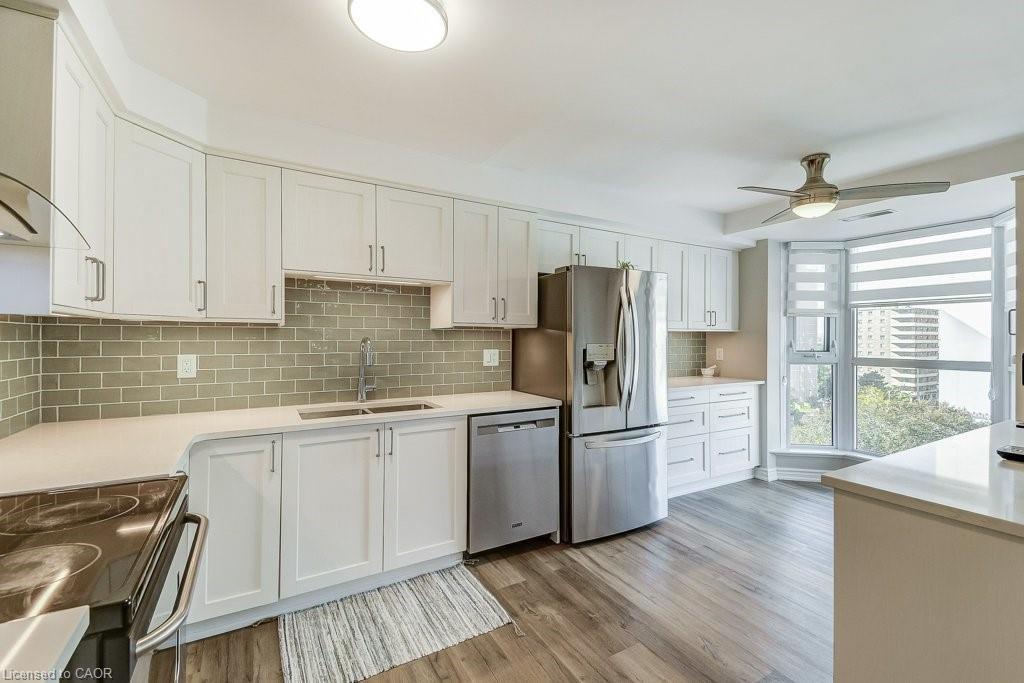 9D-67 Caroline Street S, Hamilton, ON - Indoor Photo Showing Kitchen With Stainless Steel Kitchen With Double Sink