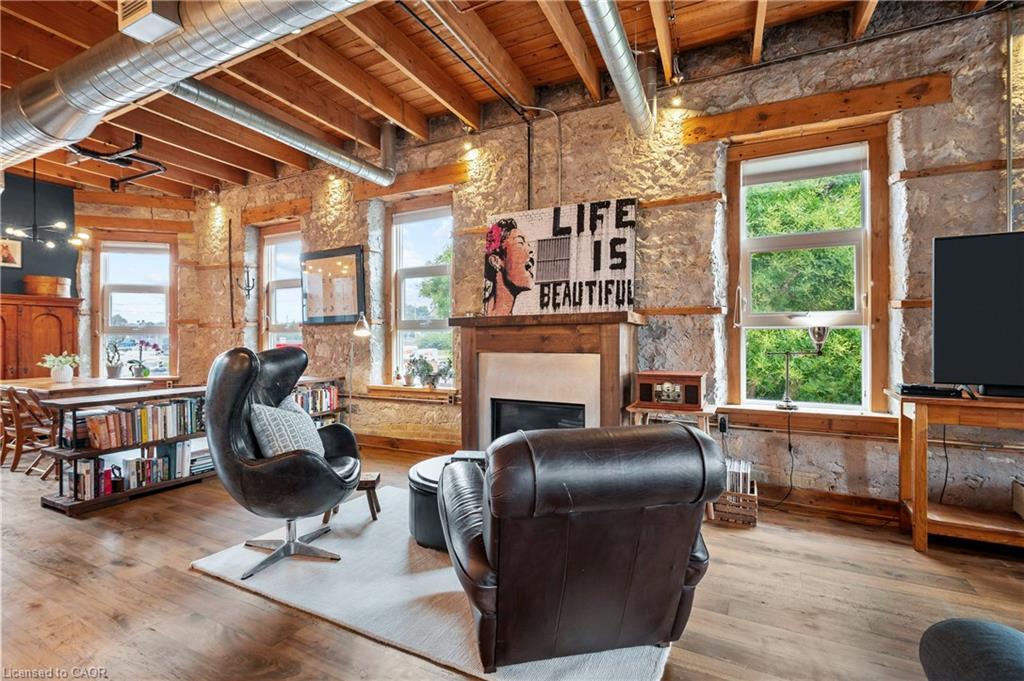 201-25 Concession Street, Cambridge, ON - Indoor With Fireplace