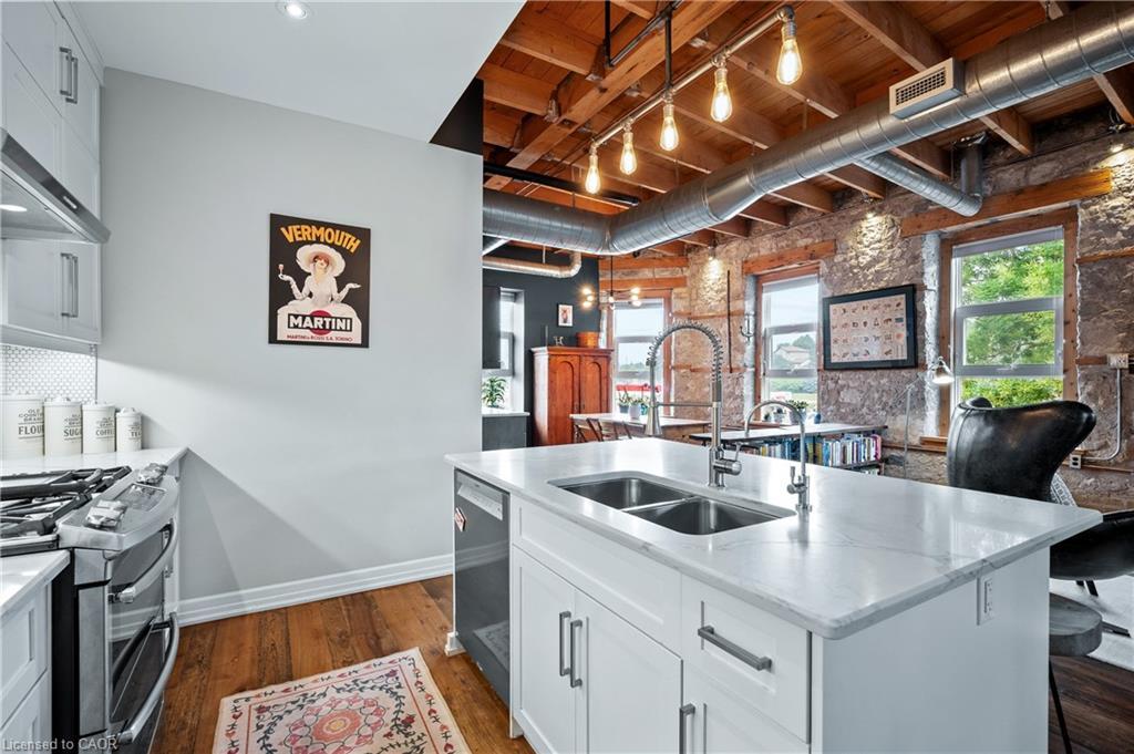 201-25 Concession Street, Cambridge, ON - Indoor Photo Showing Kitchen With Double Sink
