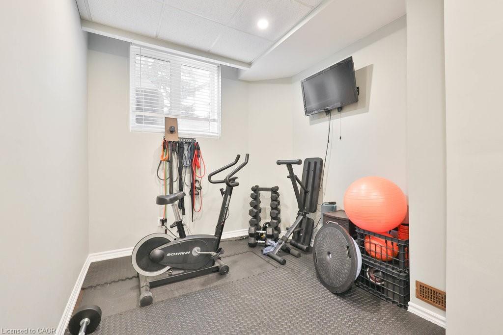 1025 Shaw Drive, Mississauga, ON - Indoor Photo Showing Gym Room