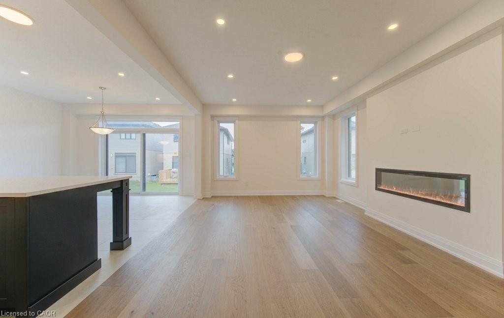 54 Jacob Detweiller Drive, Kitchener, ON - Indoor With Fireplace