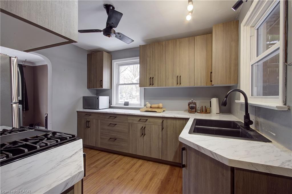 67 Blossom Avenue, Brantford, ON - Indoor Photo Showing Kitchen With Double Sink