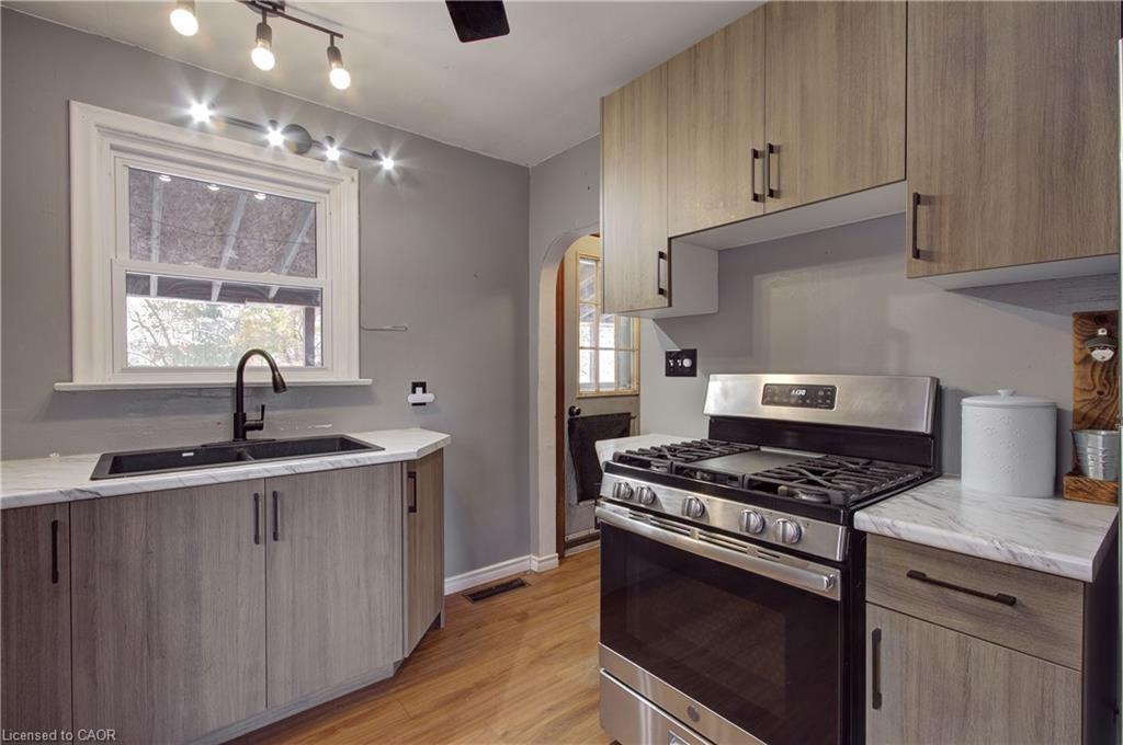 67 Blossom Avenue, Brantford, ON - Indoor Photo Showing Kitchen With Double Sink