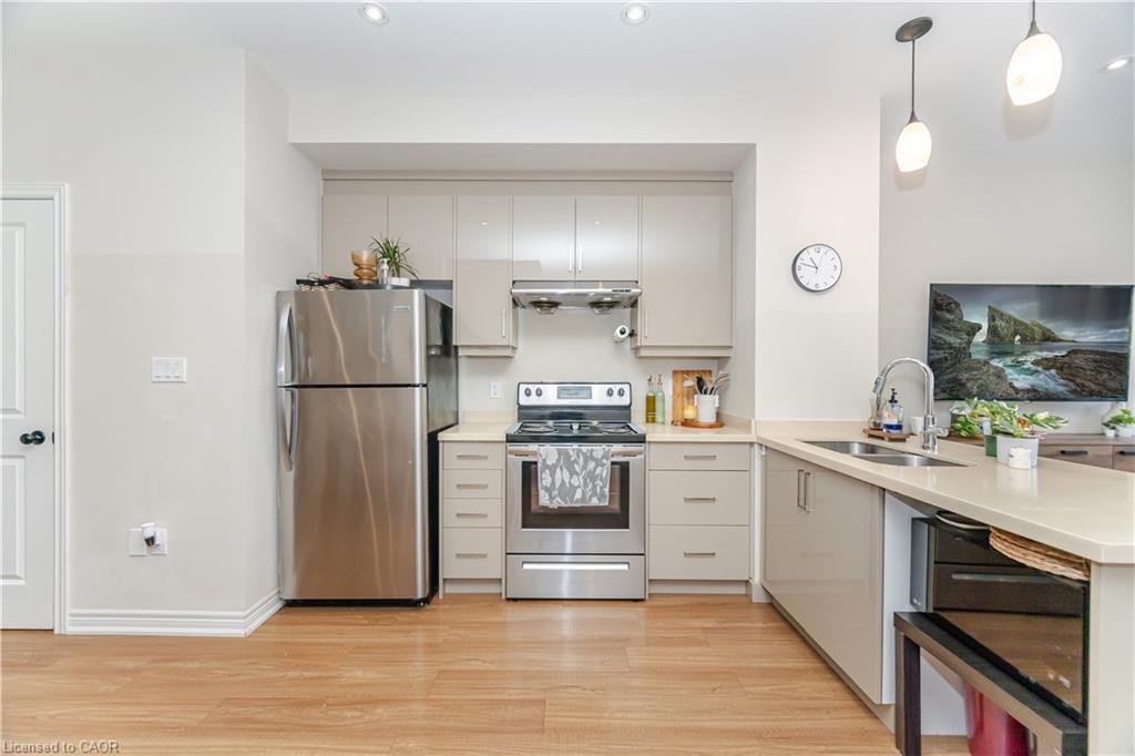 235 Mead Avenue, Hamilton, ON - Indoor Photo Showing Kitchen With Stainless Steel Kitchen With Double Sink