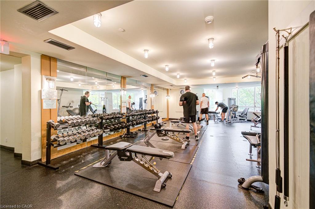 608-361 Front Street W, Toronto, ON - Indoor Photo Showing Gym Room