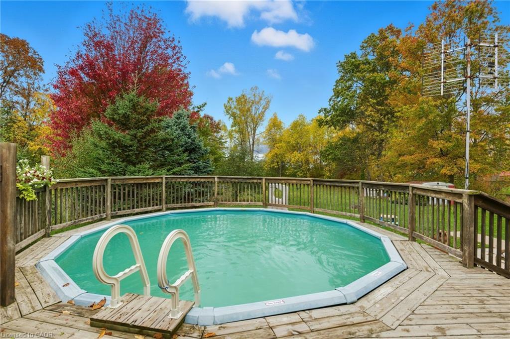 1470 Barron Road, Thorold, ON - Outdoor With Above Ground Pool With Backyard