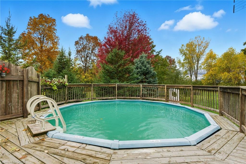 1470 Barron Road, Thorold, ON - Outdoor With Above Ground Pool With Backyard