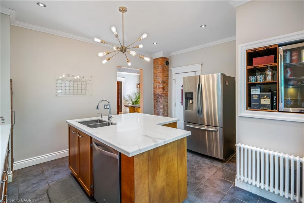 153 Geneva Street, St. Catharines, ON - Indoor Photo Showing Kitchen With Stainless Steel Kitchen With Double Sink