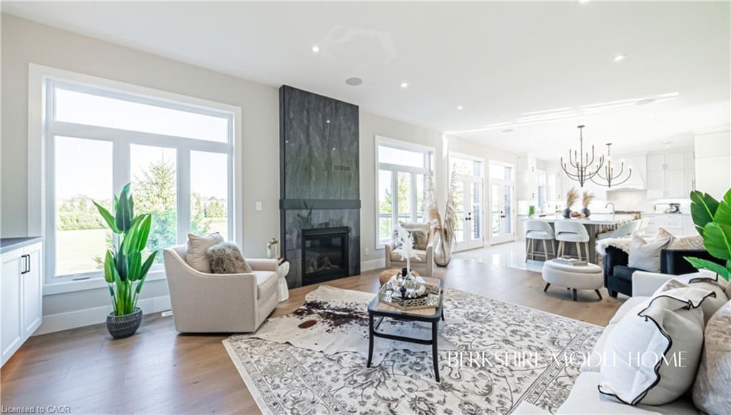 423 Masters Drive, Woodstock, ON - Indoor Photo Showing Living Room With Fireplace