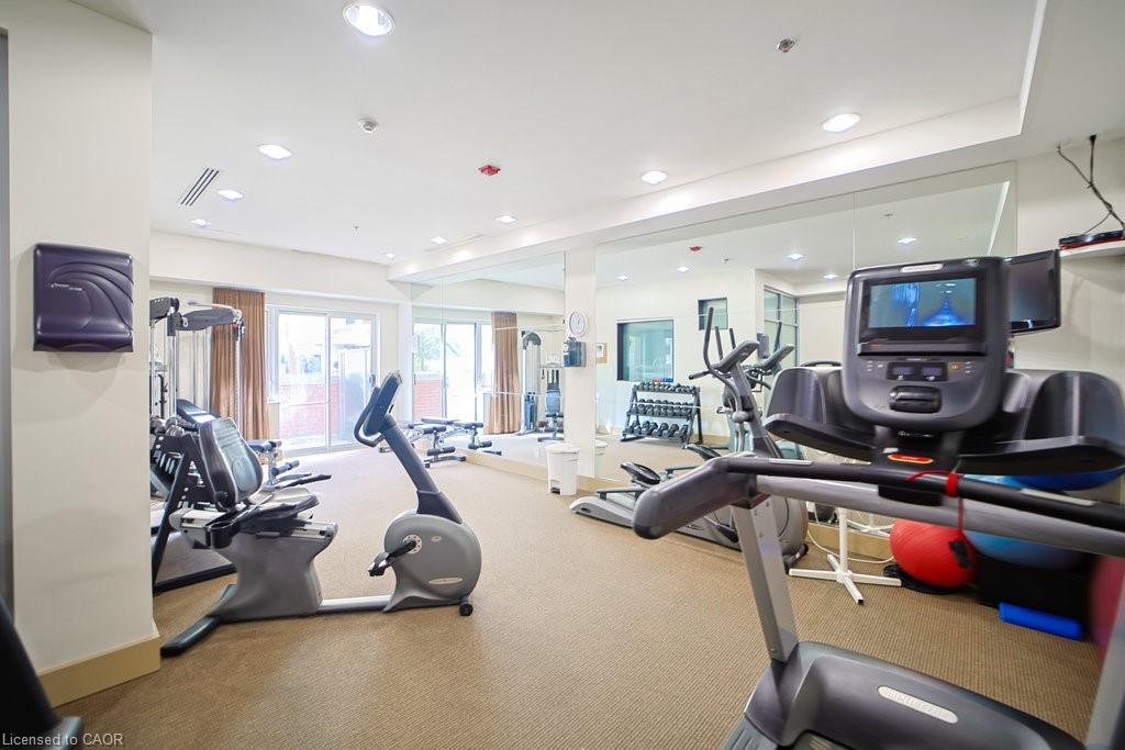 107-80 Port Street E, Mississauga, ON - Indoor Photo Showing Gym Room