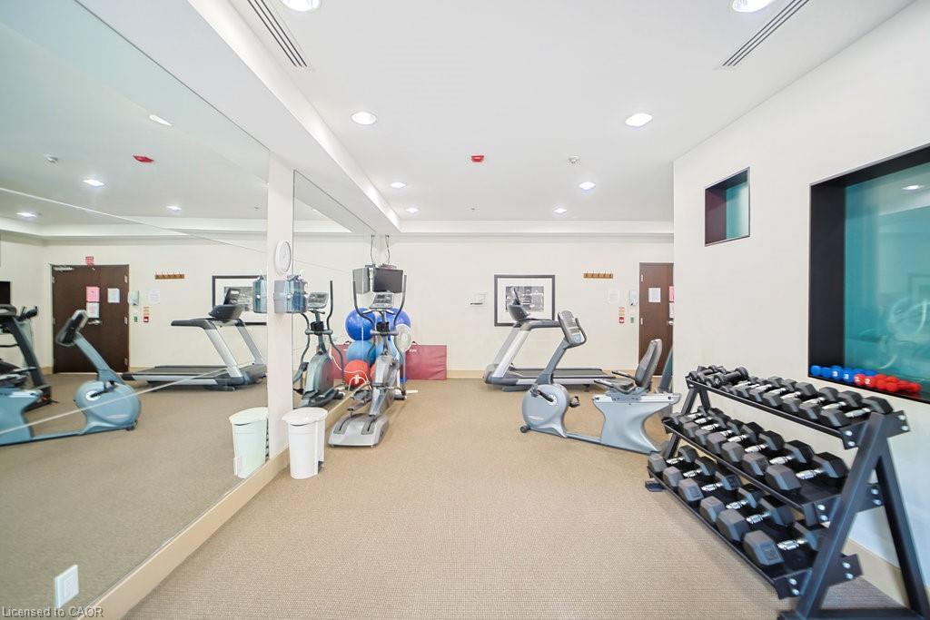 107-80 Port Street E, Mississauga, ON - Indoor Photo Showing Gym Room
