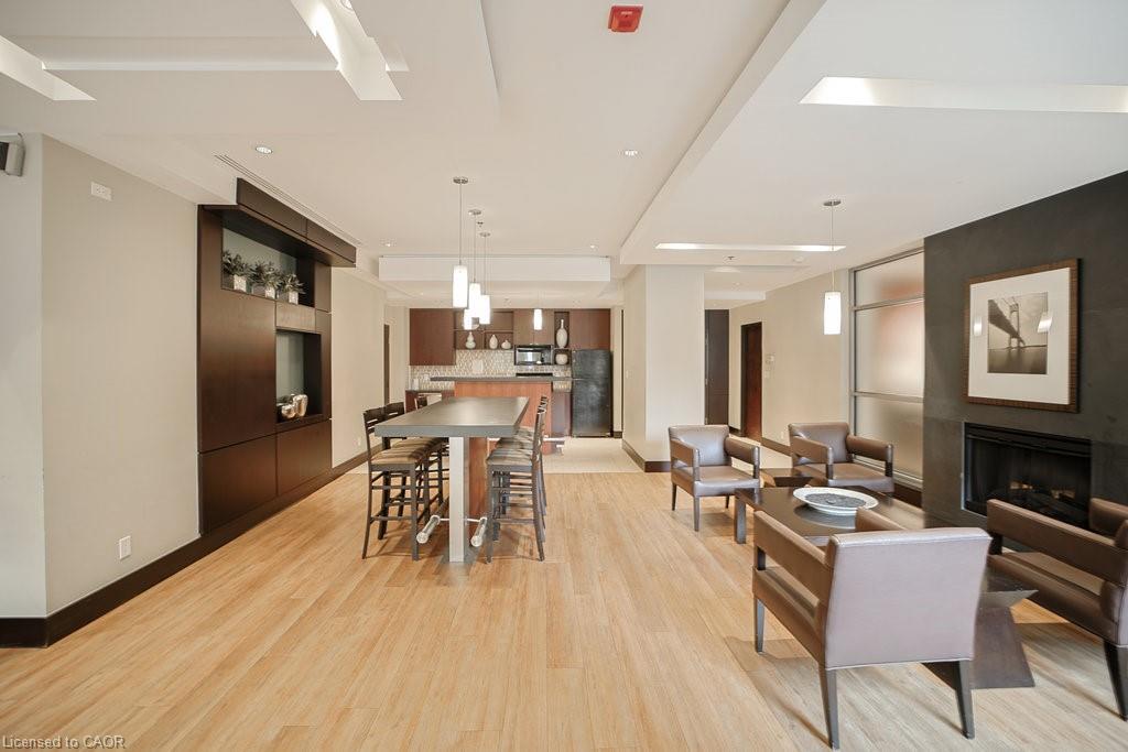 107-80 Port Street E, Mississauga, ON - Indoor With Fireplace