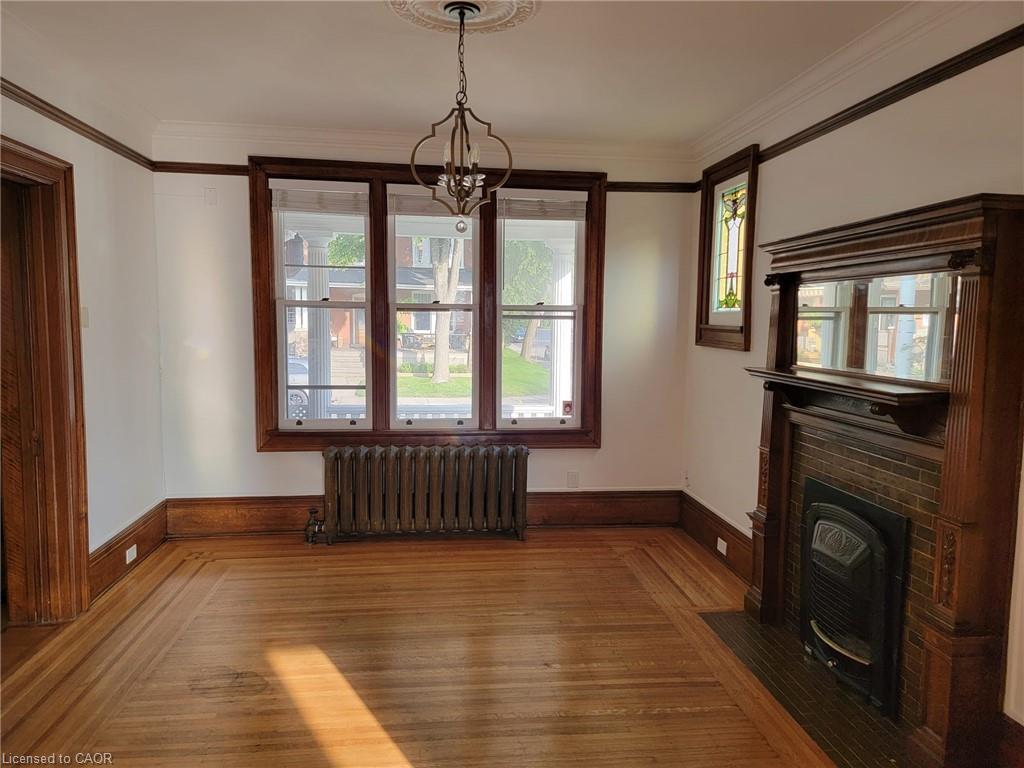 43 Barnesdale Avenue S, Hamilton, ON - Indoor Photo Showing Other Room With Fireplace