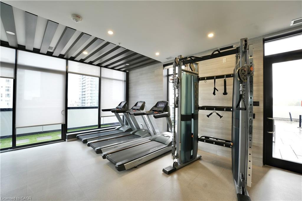 1002-181 King Street S, Waterloo, ON - Indoor Photo Showing Gym Room