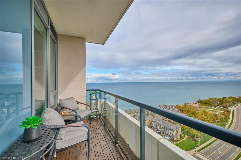 1807-385 Winston Road, Grimsby, ON - Outdoor With Body Of Water With Balcony With View With Exterior