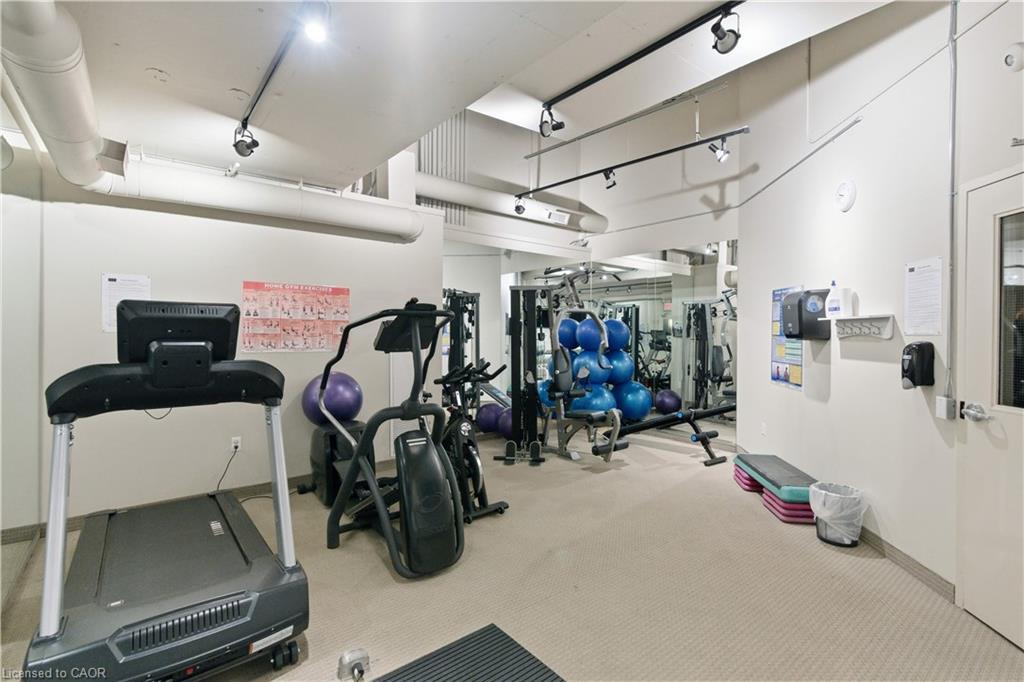 Ph10-66 Bay Street S, Hamilton, ON - Indoor Photo Showing Gym Room