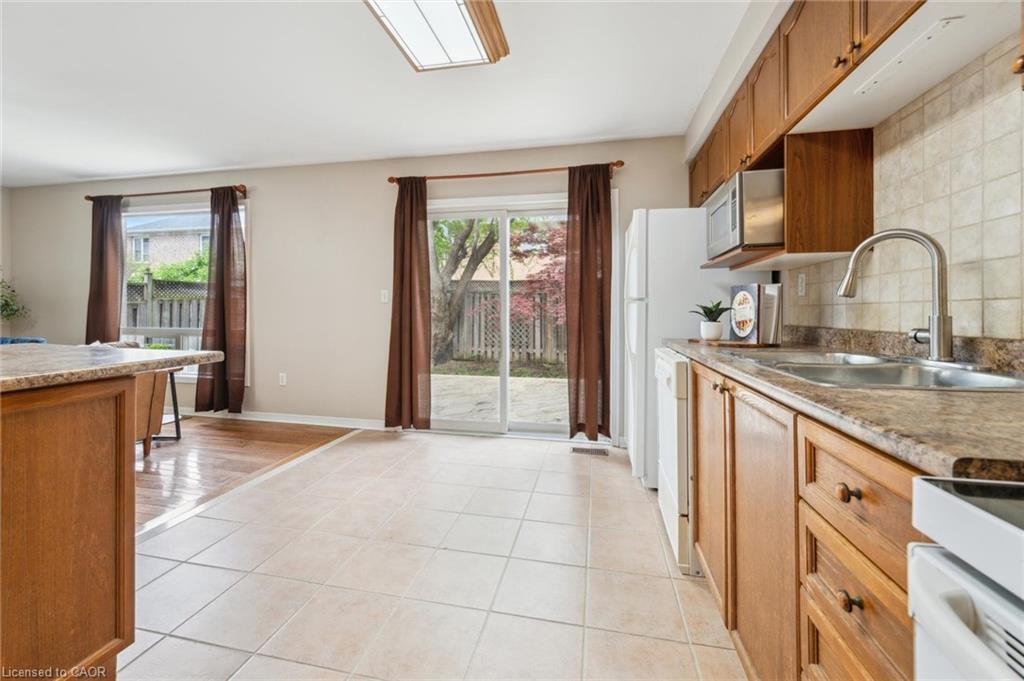 1617 Gowling Terrace, Milton, ON - Indoor Photo Showing Kitchen With Double Sink