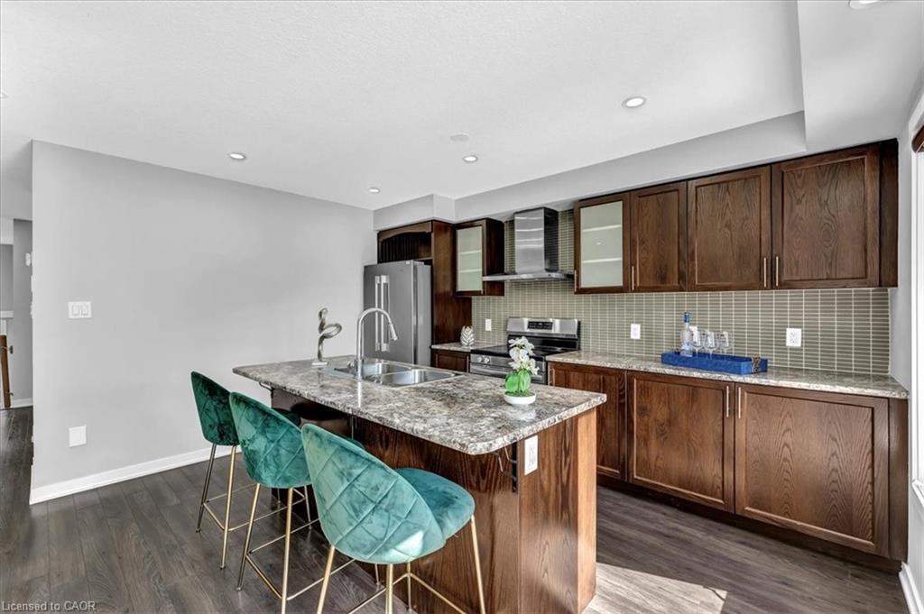 94 Crafter Crescent, Stoney Creek, ON - Indoor Photo Showing Kitchen With Stainless Steel Kitchen With Double Sink