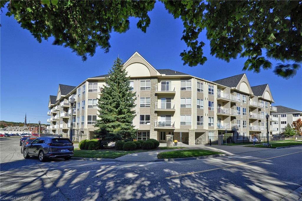 302-8 Harris Street, Cambridge, ON - Outdoor With Balcony With Facade