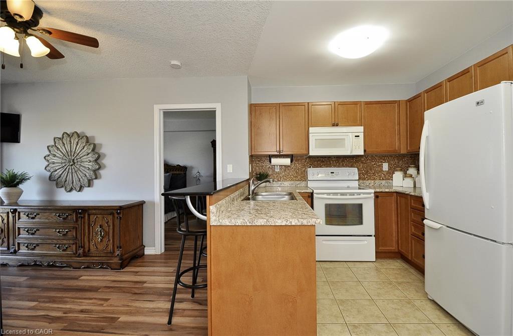 302-8 Harris Street, Cambridge, ON - Indoor Photo Showing Kitchen With Double Sink