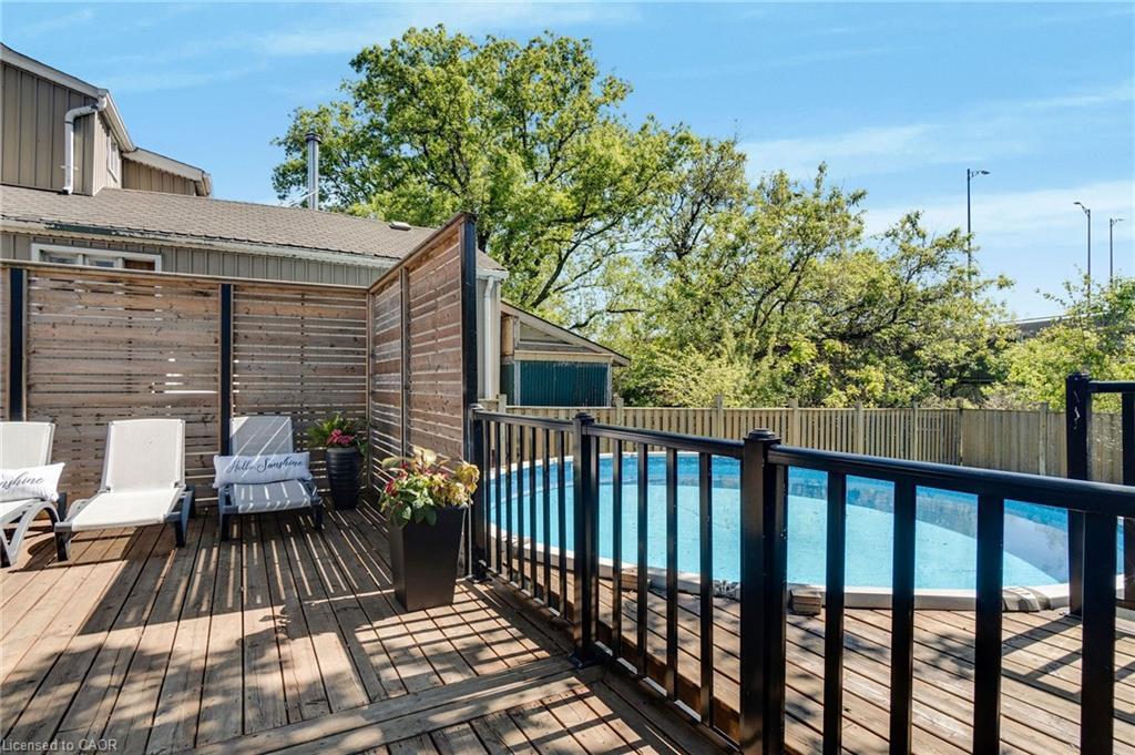 958 Beach Boulevard, Hamilton, ON - Outdoor With Above Ground Pool With Deck Patio Veranda
