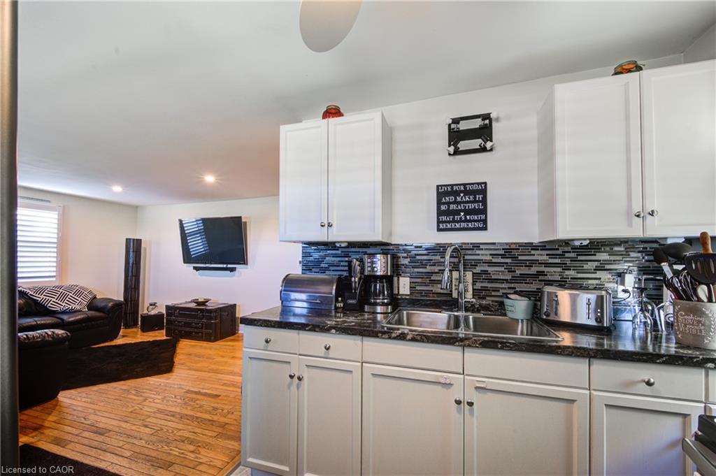 128 Dover Street, Otterville, ON - Indoor Photo Showing Kitchen With Double Sink