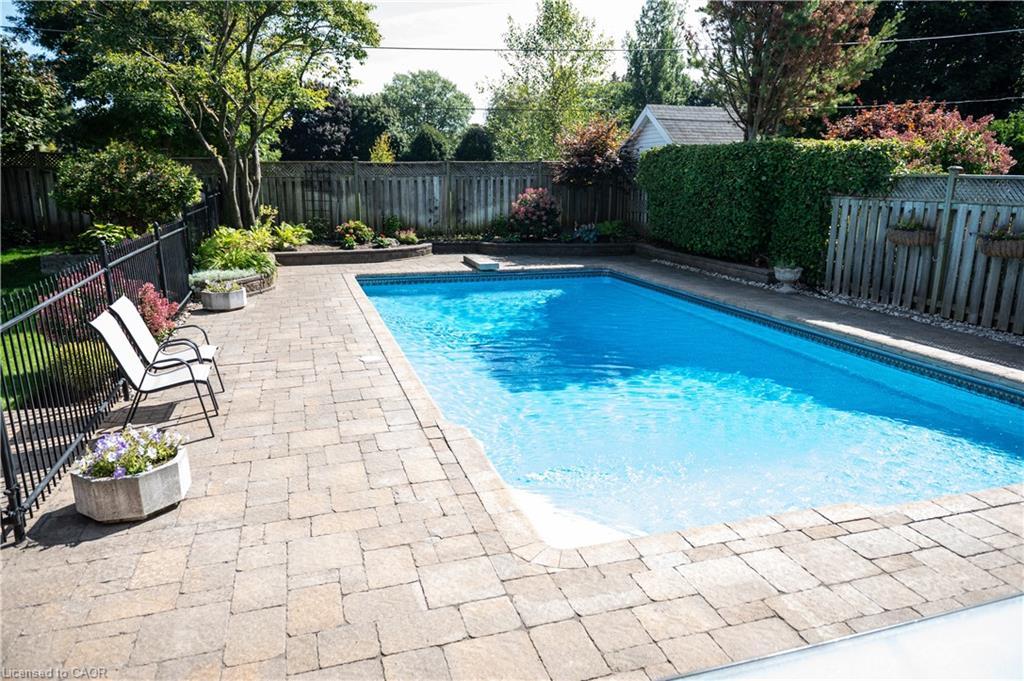 4194 Corrine Court, Burlington, ON - Outdoor With In Ground Pool With Deck Patio Veranda With Backyard