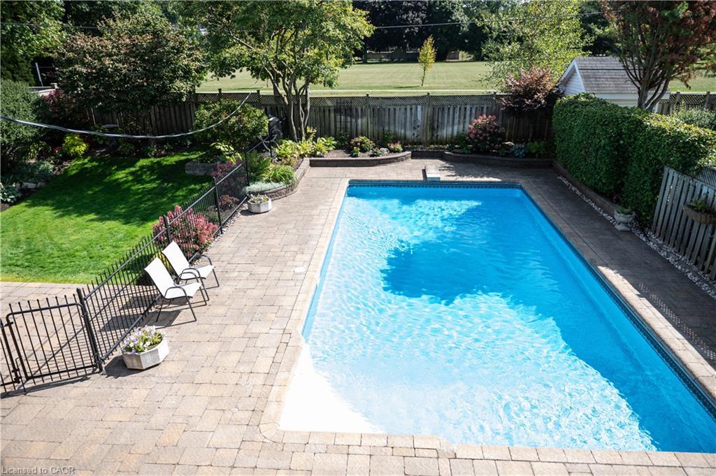 4194 Corrine Court, Burlington, ON - Outdoor With In Ground Pool With Deck Patio Veranda With Backyard