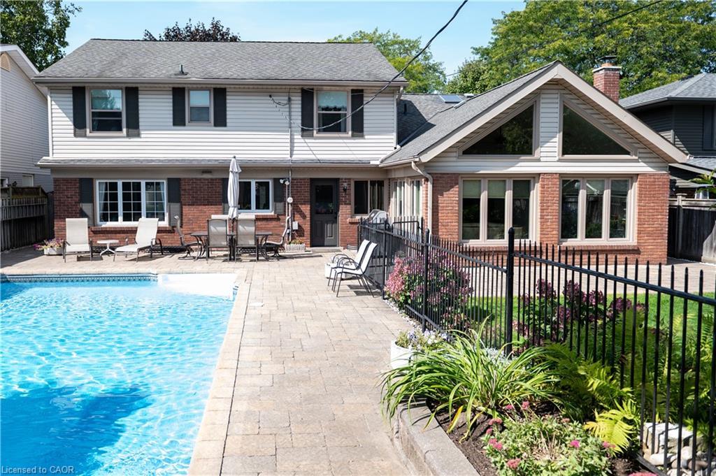 4194 Corrine Court, Burlington, ON - Outdoor With In Ground Pool With Deck Patio Veranda