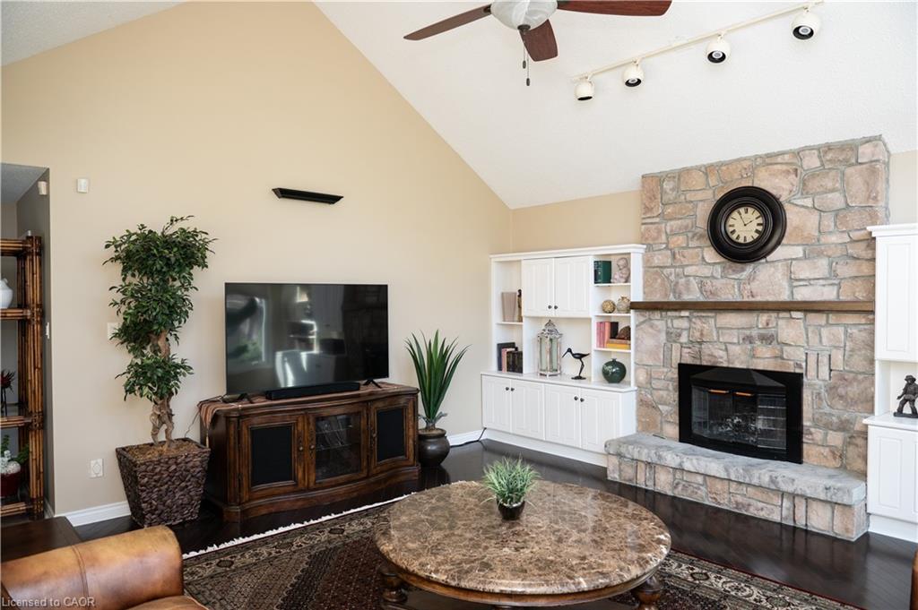 4194 Corrine Court, Burlington, ON - Indoor Photo Showing Living Room With Fireplace