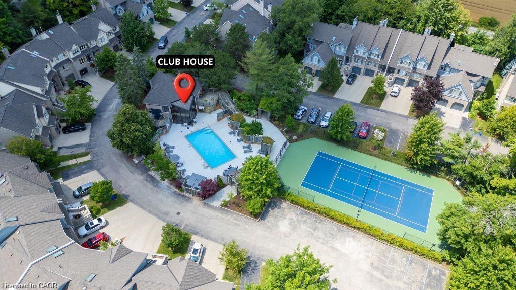 56-225 Benjamin Road, Waterloo, ON - Outdoor With In Ground Pool With View