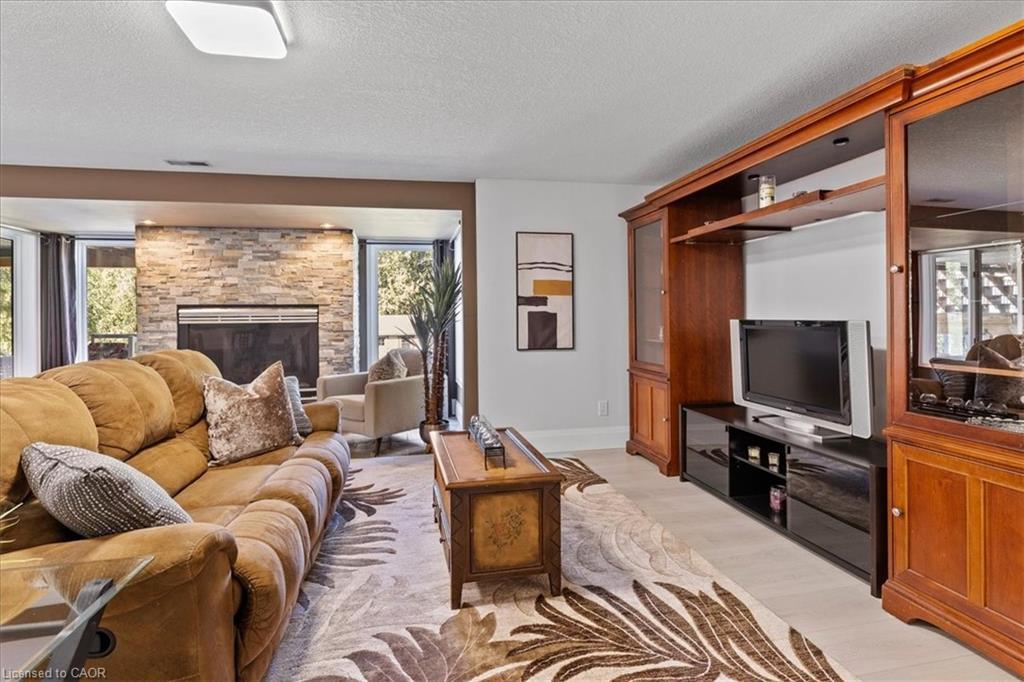 20 Grandy Lane, Cambridge, ON - Indoor Photo Showing Living Room With Fireplace