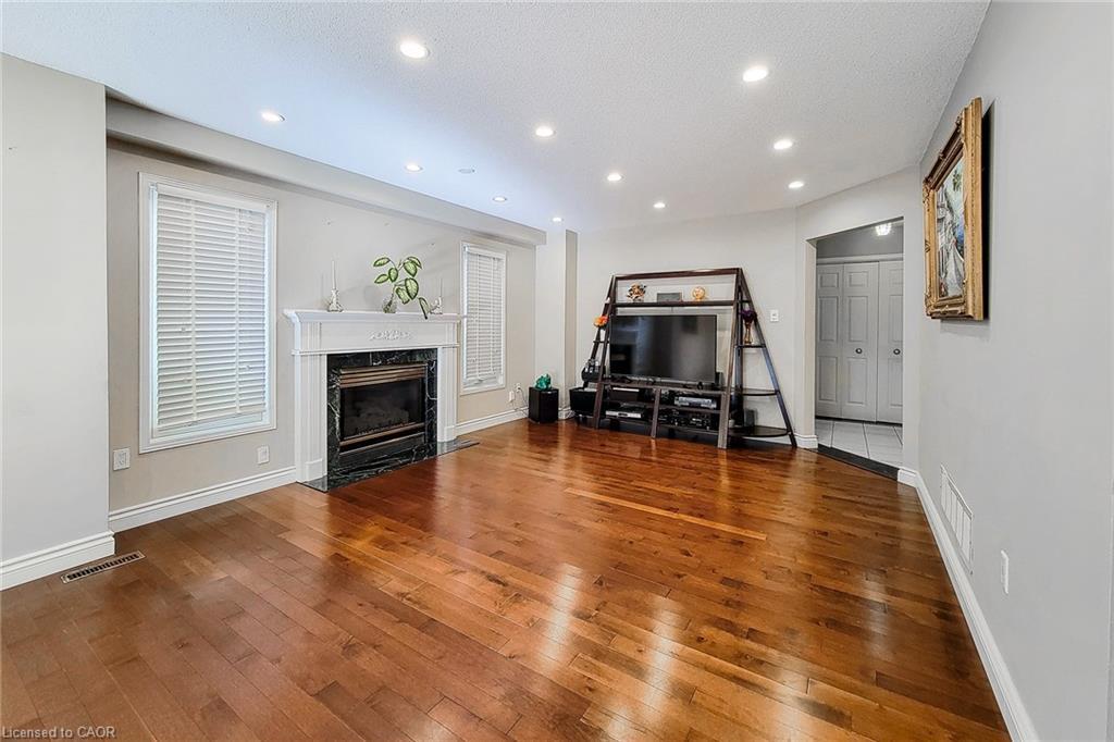2 Citation Crescent, Hamilton, ON - Indoor Photo Showing Living Room With Fireplace