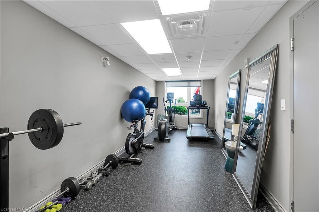 311-35 Southshore Crescent, Hamilton, ON - Indoor Photo Showing Gym Room