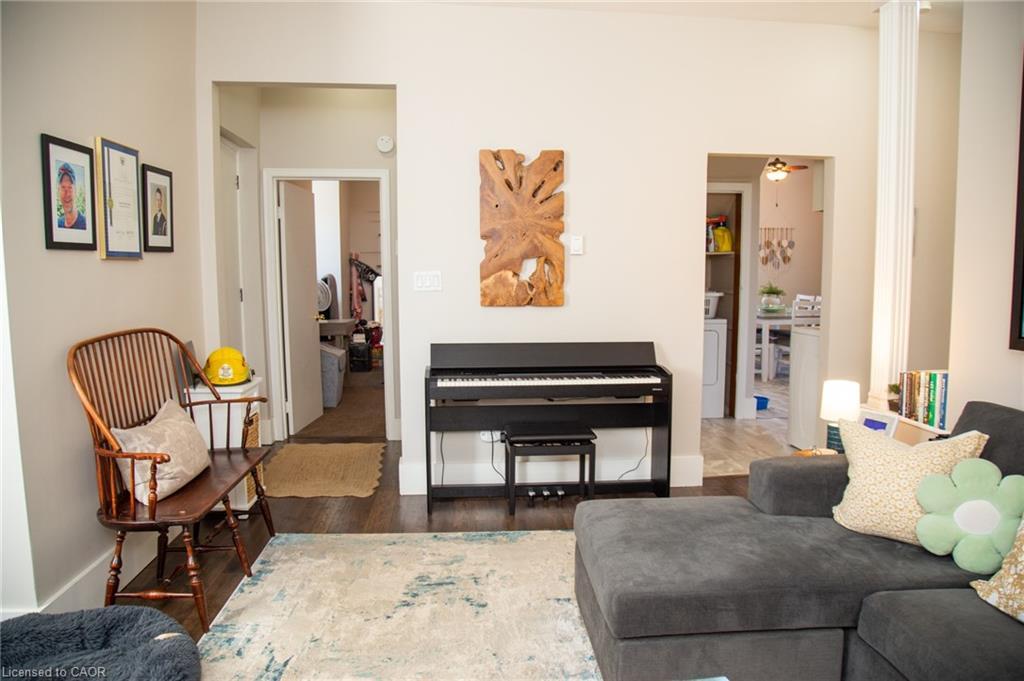2016 Park Street, Port Dover, ON - Indoor Photo Showing Living Room With Fireplace