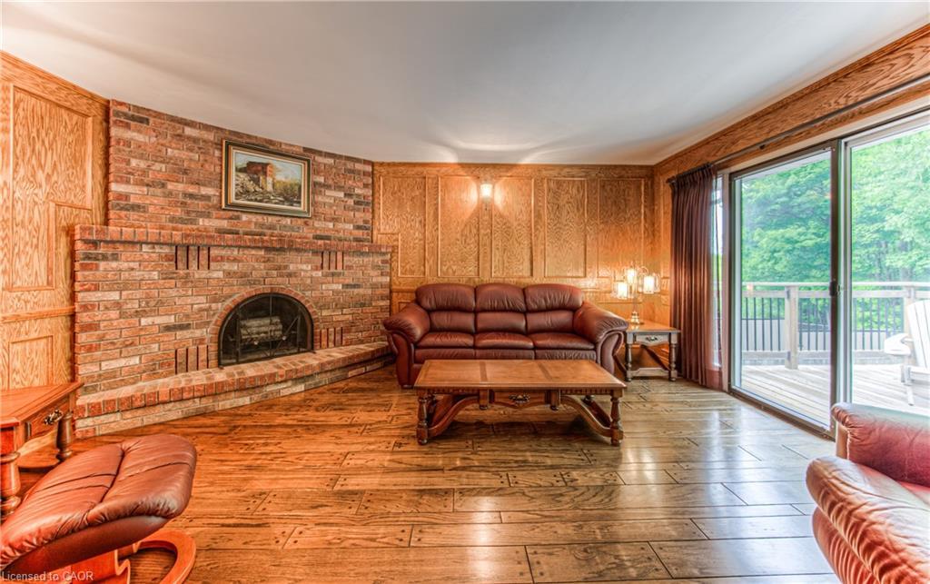 65 Trailview Drive, Kitchener, ON - Indoor Photo Showing Living Room With Fireplace