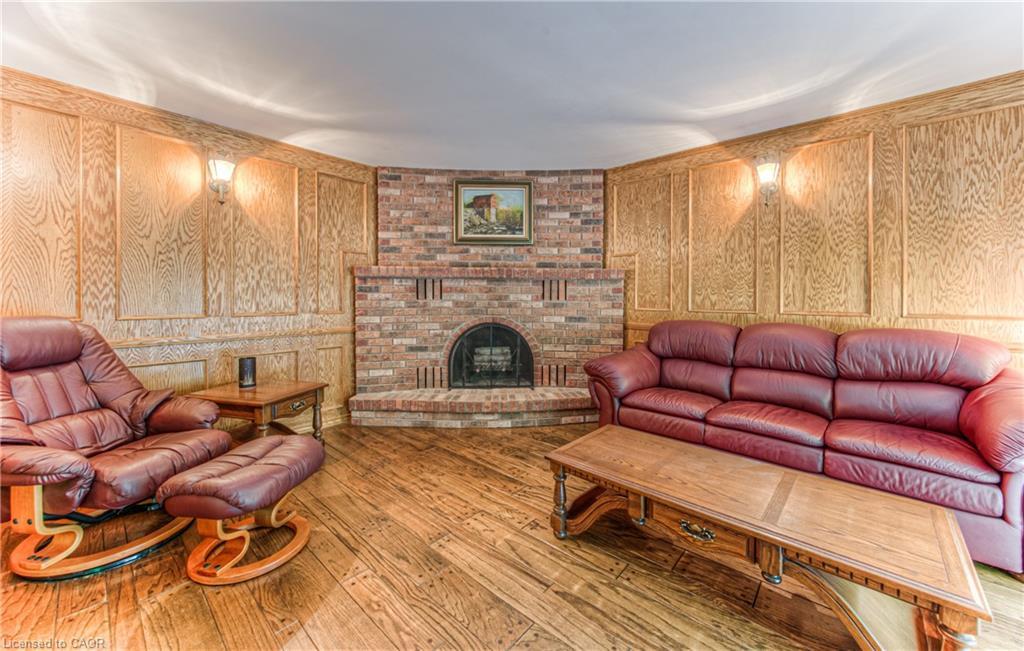 65 Trailview Drive, Kitchener, ON - Indoor Photo Showing Living Room With Fireplace