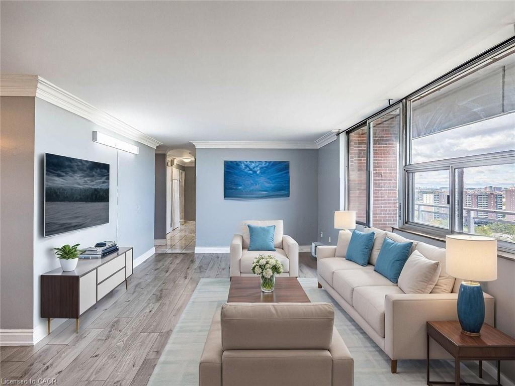 1907-2645 Kipling Avenue, Toronto, ON - Indoor Photo Showing Living Room