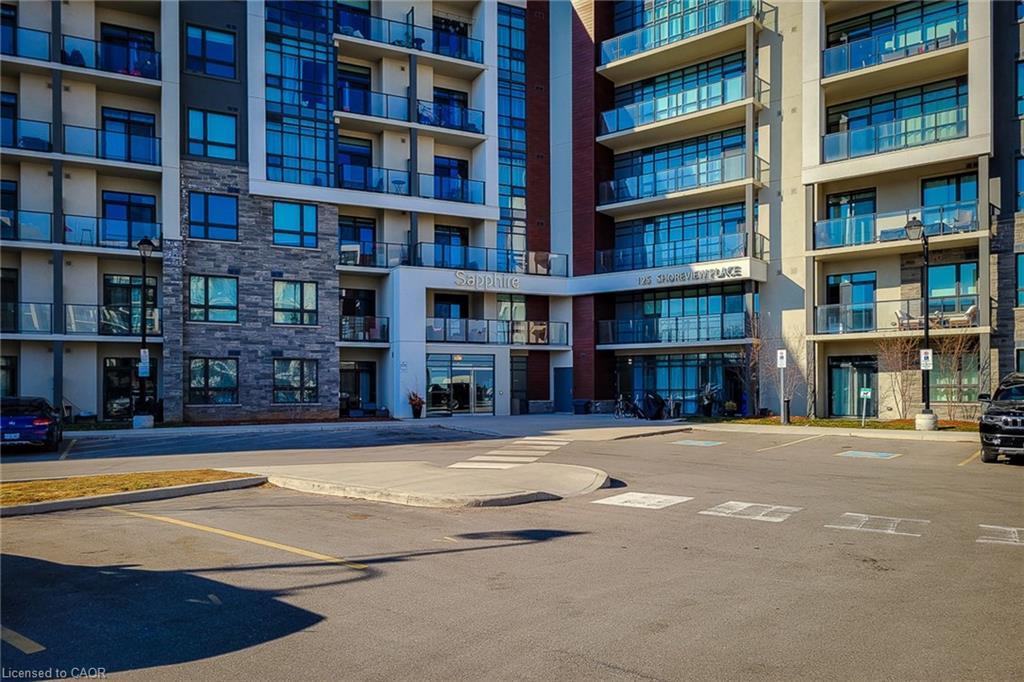638-125 Shoreview Place, Stoney Creek, ON - Outdoor With Balcony With Facade