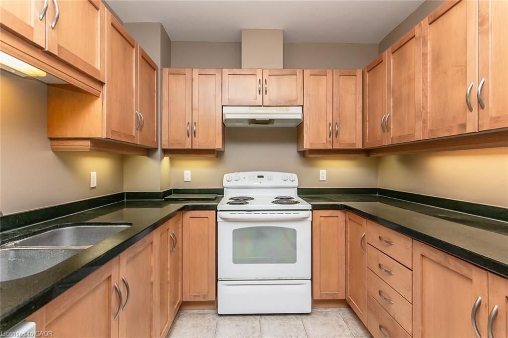 211-165 Duke Street E, Kitchener, ON - Indoor Photo Showing Kitchen
