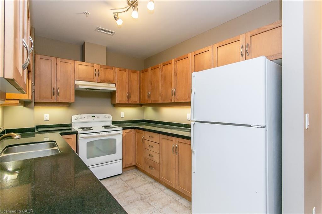 211-165 Duke Street E, Kitchener, ON - Indoor Photo Showing Kitchen With Double Sink