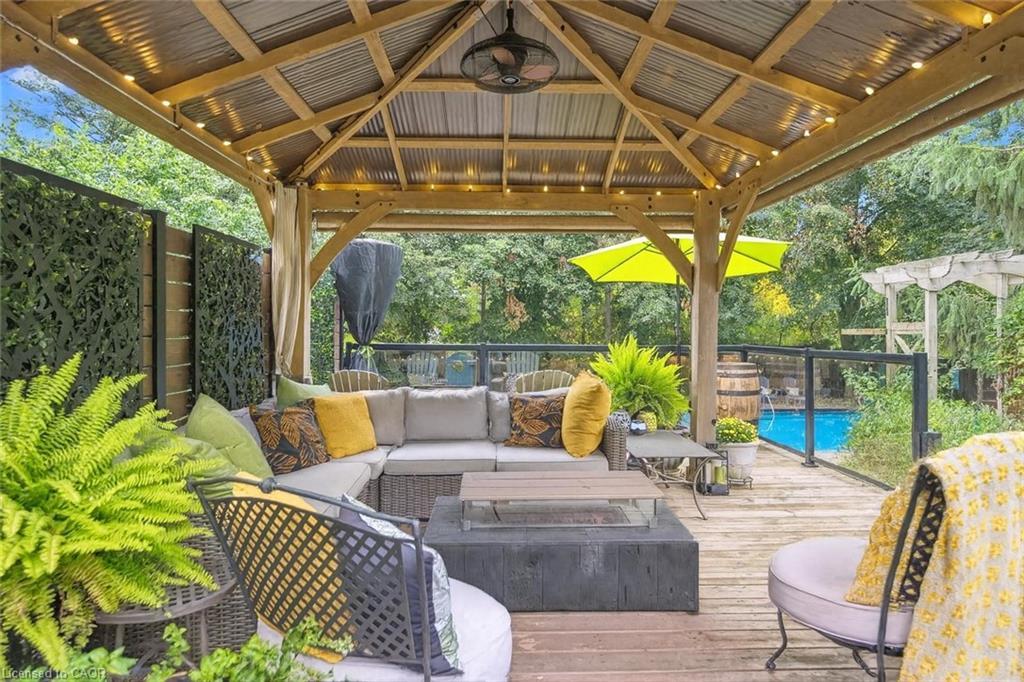 4 Berkley Place, Guelph, ON - Outdoor With In Ground Pool With Deck Patio Veranda With Exterior