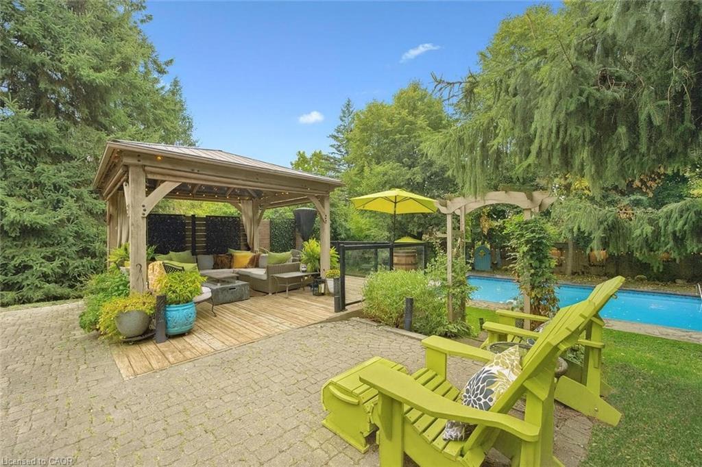 4 Berkley Place, Guelph, ON - Outdoor With In Ground Pool With Deck Patio Veranda With Backyard