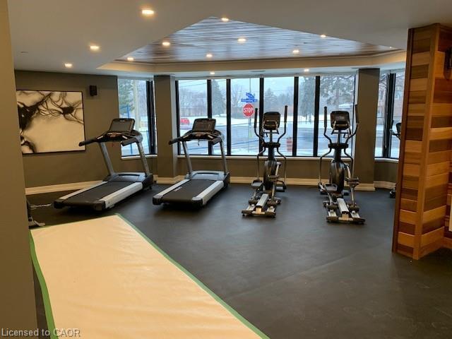 618-320 Plains Road E, Burlington, ON - Indoor Photo Showing Gym Room