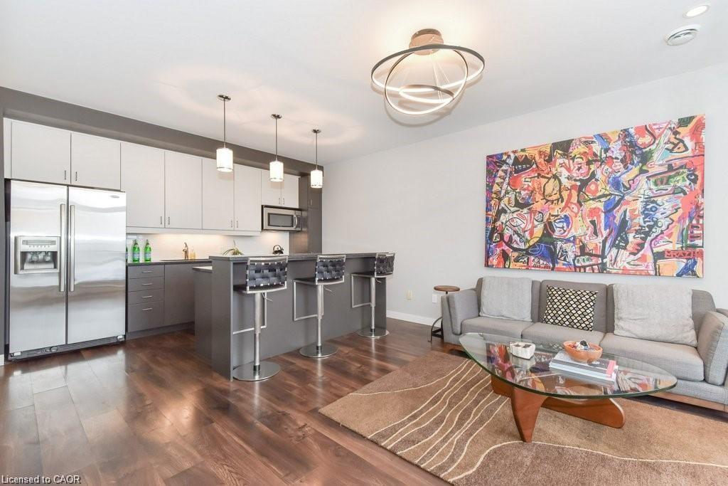 307-191 King Street S, Waterloo, ON - Indoor Photo Showing Kitchen With Stainless Steel Kitchen With Upgraded Kitchen