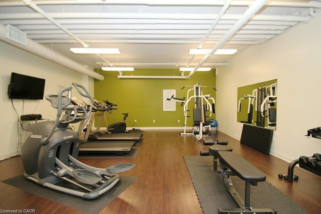 307-191 King Street S, Waterloo, ON - Indoor Photo Showing Gym Room