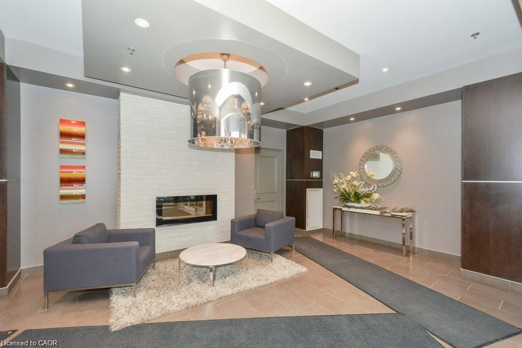 307-191 King Street S, Waterloo, ON - Indoor With Fireplace