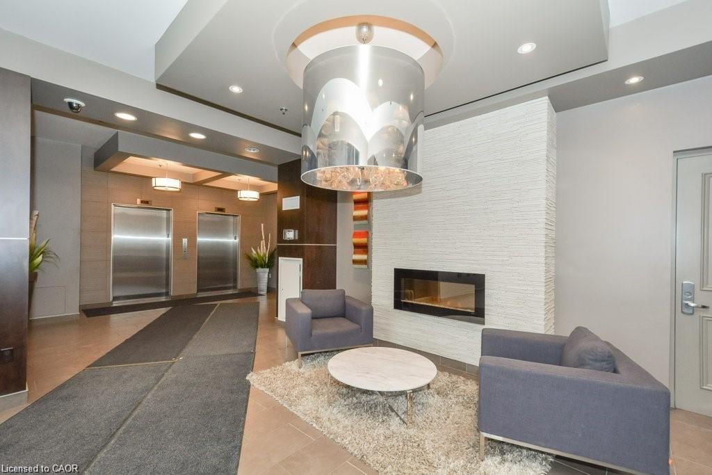 307-191 King Street S, Waterloo, ON - Indoor With Fireplace