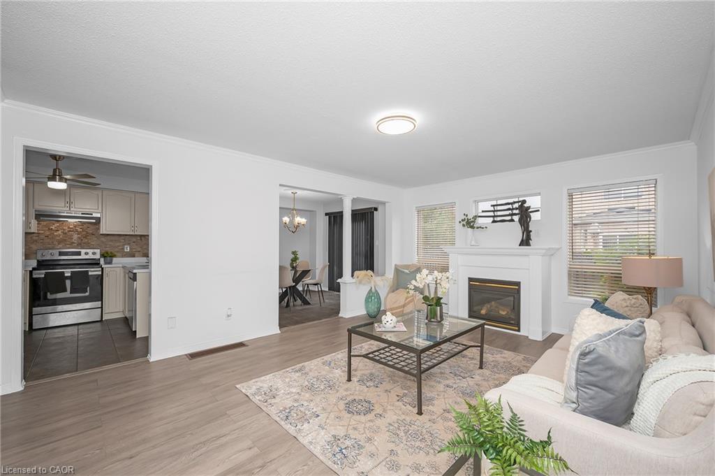 248 Hawkview Boulevard, Vaughan, ON - Indoor Photo Showing Living Room With Fireplace